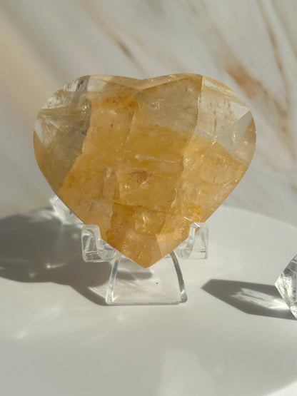 Golden Healer Quartz Heart Solar Plexus Chakra Meditation Crystal Gift Home Decor Reiki Positive Vibes Stone Love Nature love Crystals Gift
