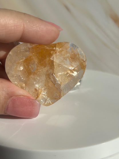Golden Healer Quartz Heart Solar Plexus Chakra Meditation Crystal Gift Home Decor Reiki Positive Vibes Stone Love Nature love Crystals Gift