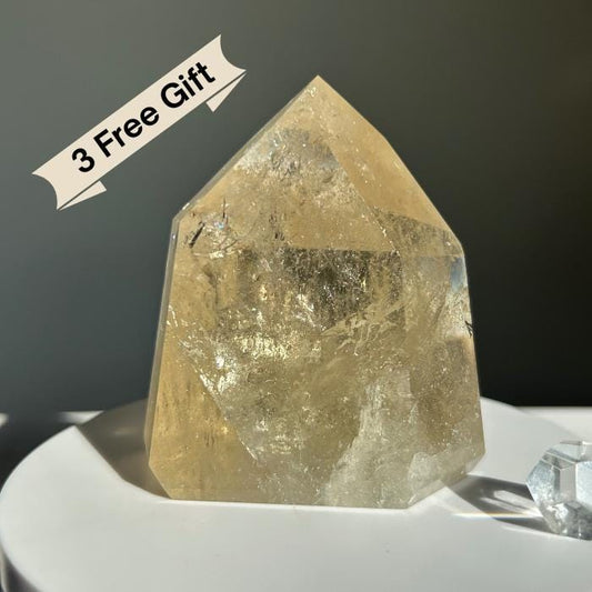 Citrine Crystal Point Feng Shui Solar Plexus November Scorpio Crystal Natural Untreated New Business Gift Graduation New Beginning New job