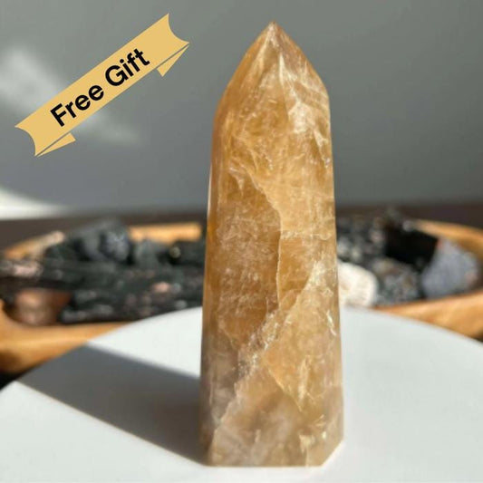 Citrine Crystal Point Feng Shui Solar Plexus November Scorpio Crystal Natural Untreated New Business Gift Graduation New Beginning New job