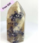 Citrine Lepidolite Crystal Point Solar Plexus Third Eye Meditation Feng Shui Libra Crystal Home Warming  Student Teacher Baby Shower Gift