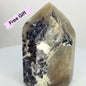 Citrine Lepidolite Crystal Point Solar Plexus Third Eye Meditation Feng Shui Libra Crystal Home Warming  Student Teacher Baby Shower Gift