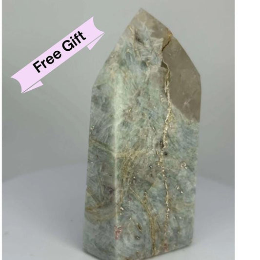 Citrine Lepidolite Crystal Point Solar Plexus Third Eye Meditation Feng Shui Libra Crystal Home Warming Student Teacher Baby Shower Gift