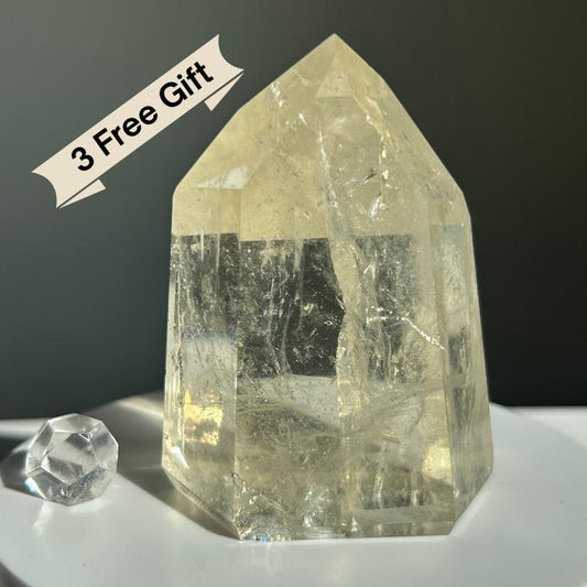 Citrine Crystal Point Feng Shui Solar Plexus November Scorpio Crystal Natural Untreated New Business Gift Graduation New Beginning New job