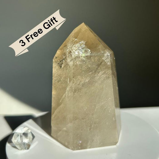 Citrine Crystal Point Feng Shui Solar Plexus November Scorpio Crystal Natural Untreated New Business Gift Graduation New Beginning New job