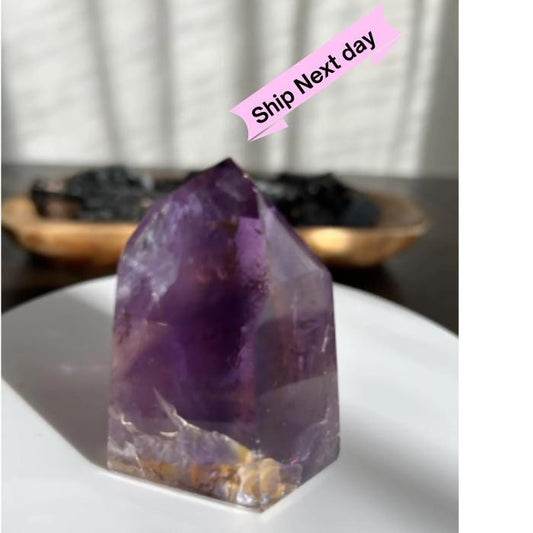 Amethyst Crystal Point Meditation Crown Chakra February Aquarius Crystal Home Warming Best Friend Baby Shower Gift Mom Wife Goddess Crystal