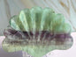 Fluorite Seashell Bowl Carved Dish Jewelry Holder Ocean Inspired Home Decor Gift for Beach Lover Bathroom Vanity Tray Coastal Mother Gift