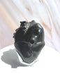 Black Silver Obsidian Heart Carved Stone Decorative Crystal Mothers Day Anniversary Valentines Gift for Best Friend Empath Bedroom Decor
