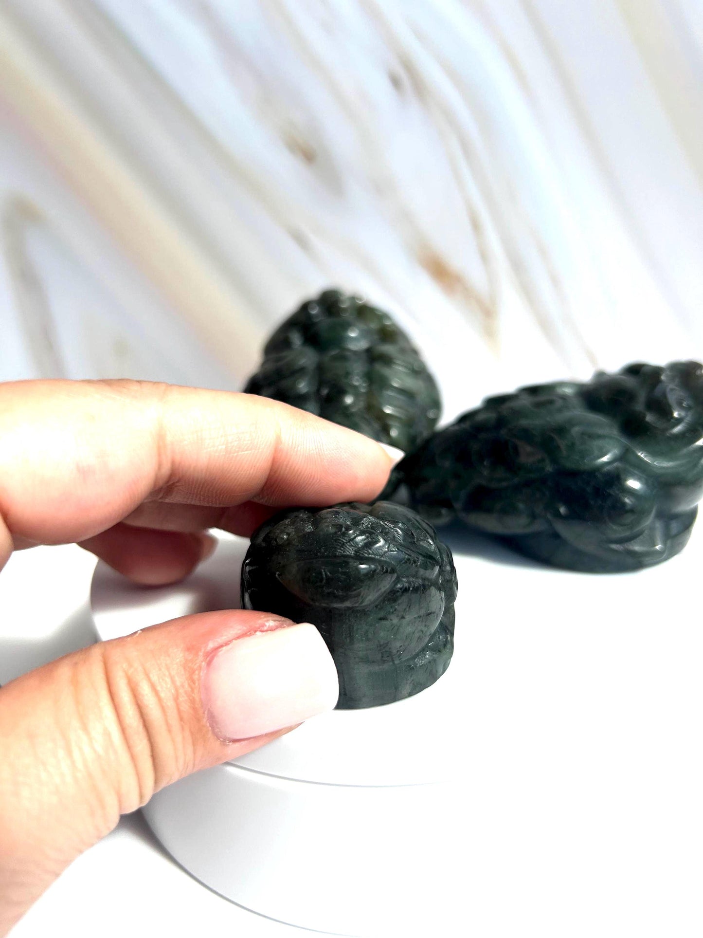Money Toad Labradorite Crystal Carving Decorative Home Decor Feng Shui  Office Desk Bedroom Dorm Altar Best Friend Gift for New Beginning