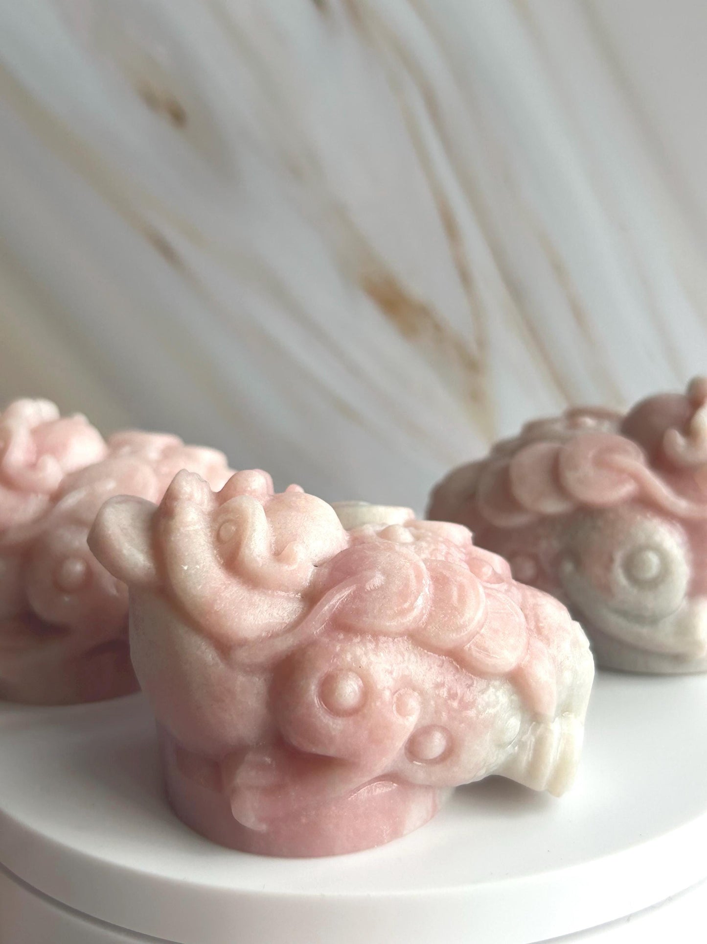 Money Toad Pink Opal Carved Feng Shui Home Decor Crystal Lover birthdays housewarmings Gift Office Desk Bedroom Bridesmaid Baby Shower