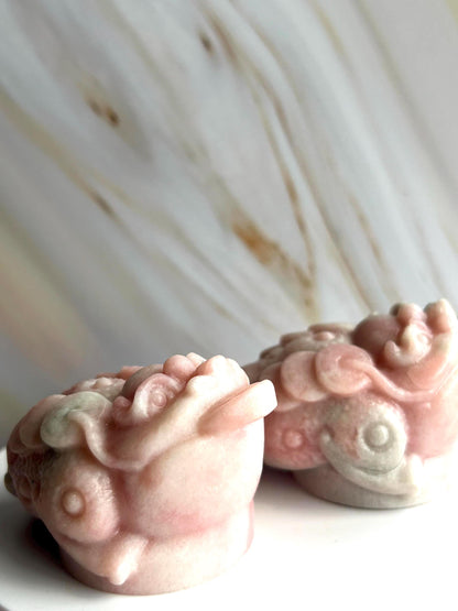 Money Toad Pink Opal Carved Feng Shui Home Decor Crystal Lover birthdays housewarmings Gift Office Desk Bedroom Bridesmaid Baby Shower