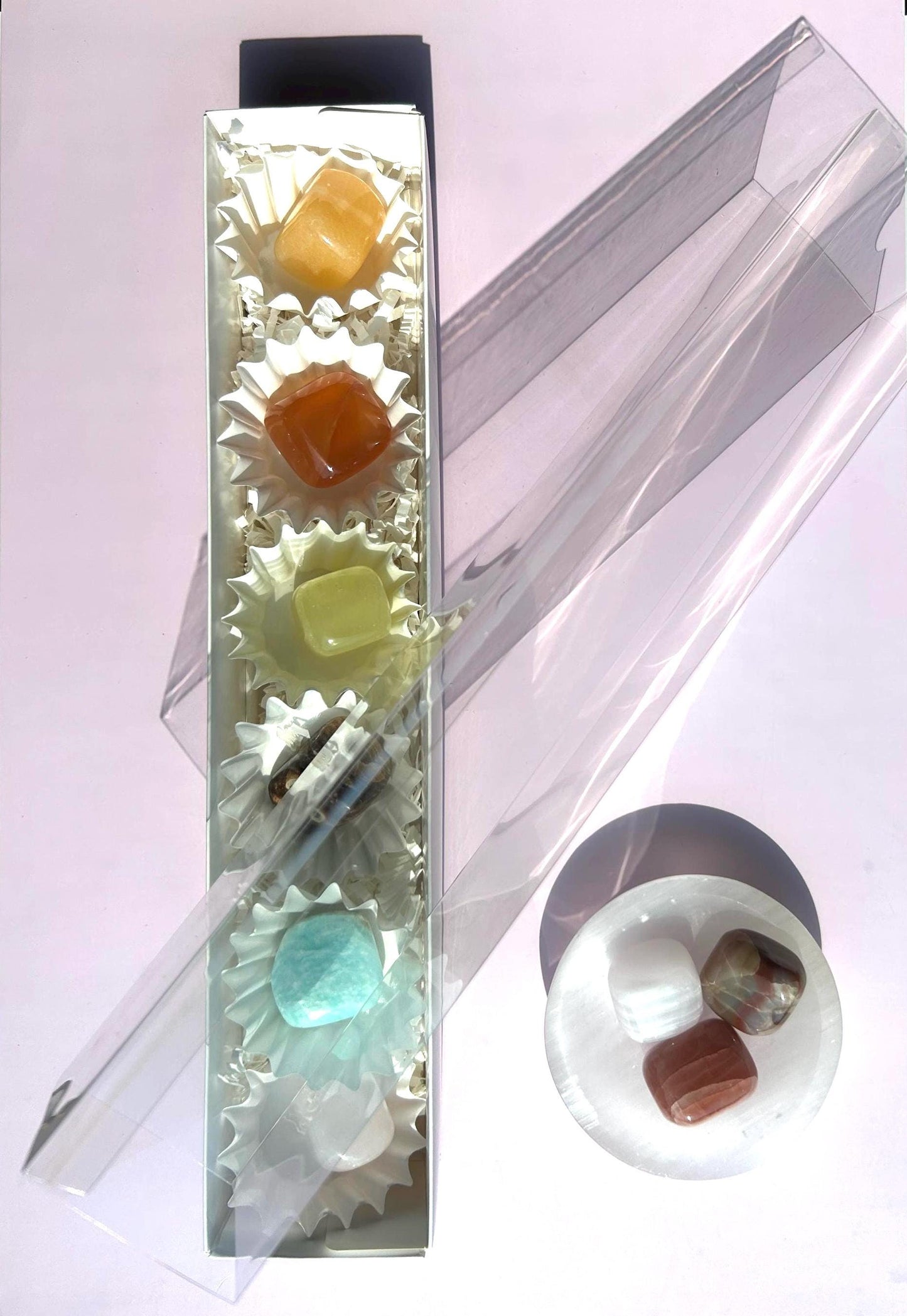 Banded Rose Calcite Polished Crystal Tumbled Stone Unique Rose Decor Baby Shower Gift Lover Mother of the Bride Teacher Yoguis Rose Crystal