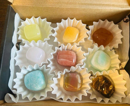 Banded Rose Calcite Polished Crystal Tumbled Stone Unique Rose Decor Baby Shower Gift Lover Mother of the Bride Teacher Yoguis Rose Crystal